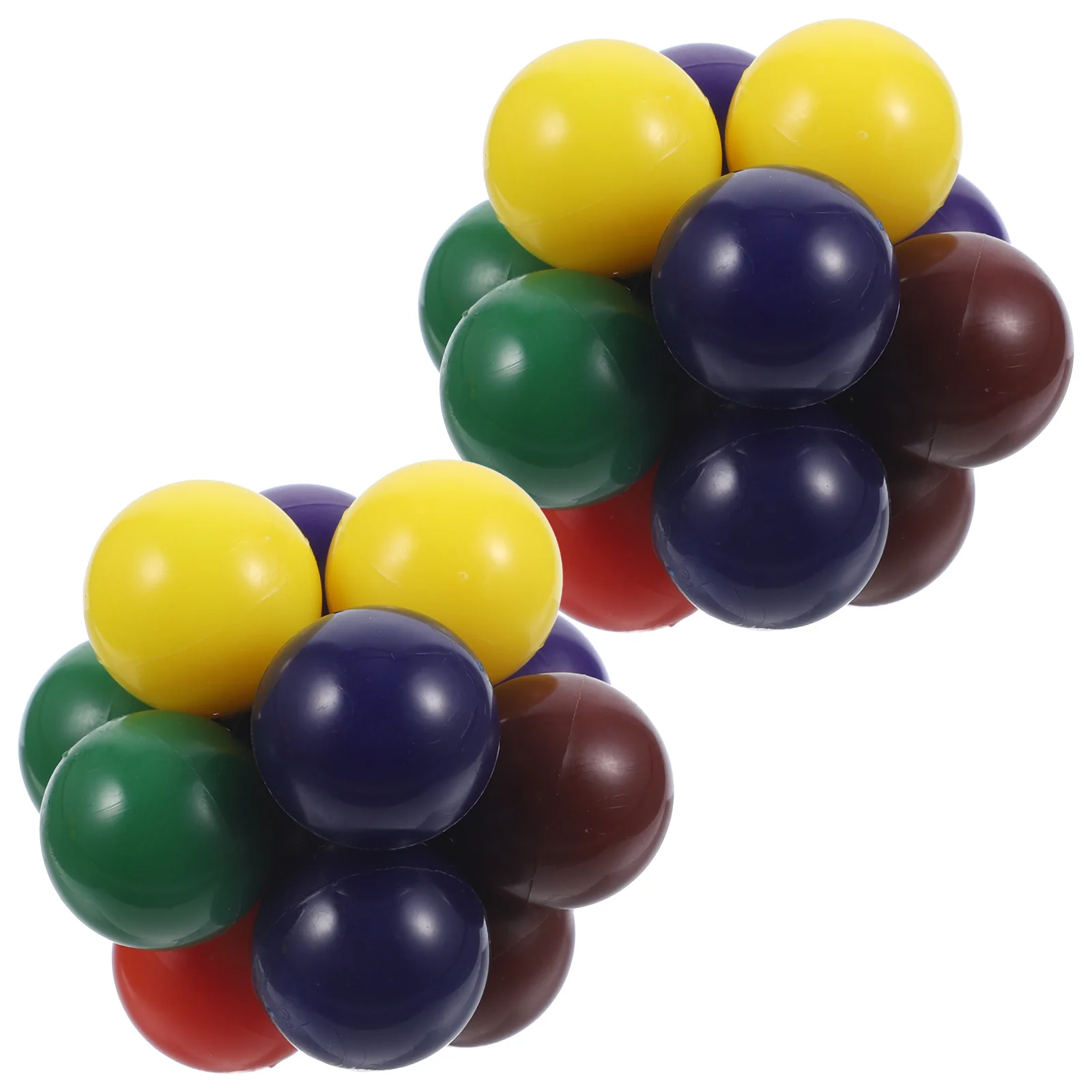 2개 세트 교체 가능한 구슬 스트레스 해소 무지개 공 감각 놀이 휴대용 책상 피젯 재미있는 압력 통증 완화