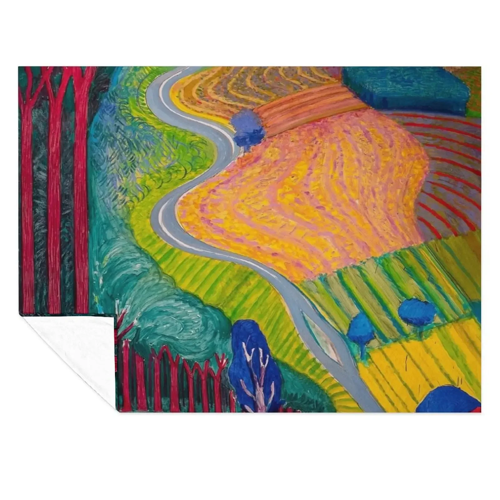 

David Hockney Throw Blanket For Decorative Sofa heavy to sleep Luxury Brand Large Blankets
