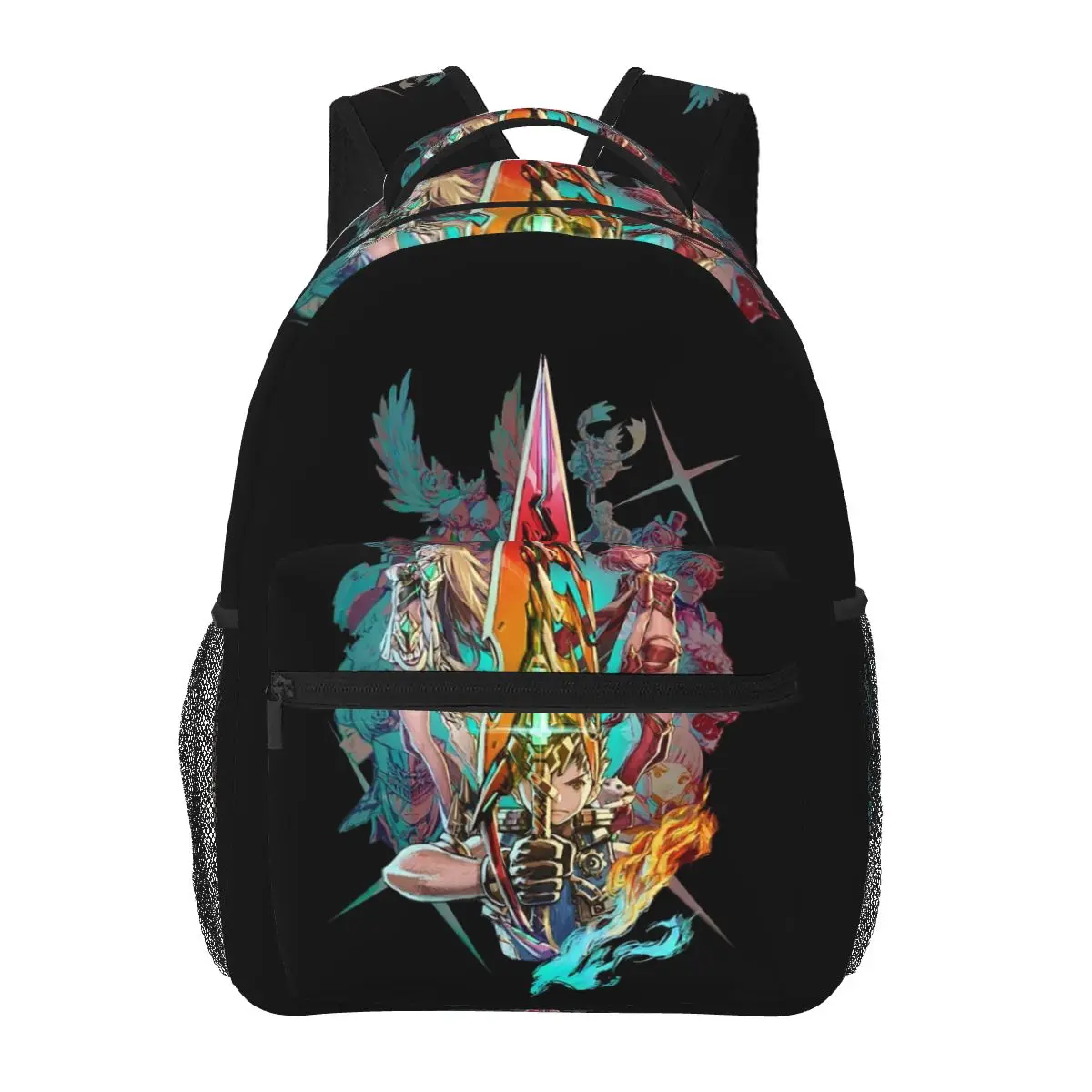 

Xenoblade Chronicles 2 - Team Backpacks Boys Girls Bookbag Children School Bags Kids Rucksack Shoulder Bag Large Capacity