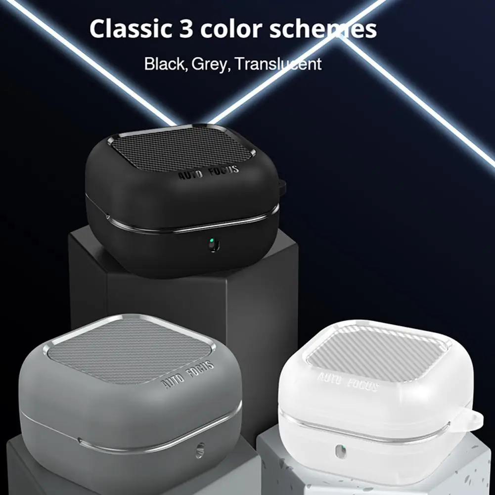 For Samsung Galaxy Buds 4 4 Pro Case Carbon Fiber TPU Protective Cover Shockproof Headphone Case With Keychain Accessories image 6