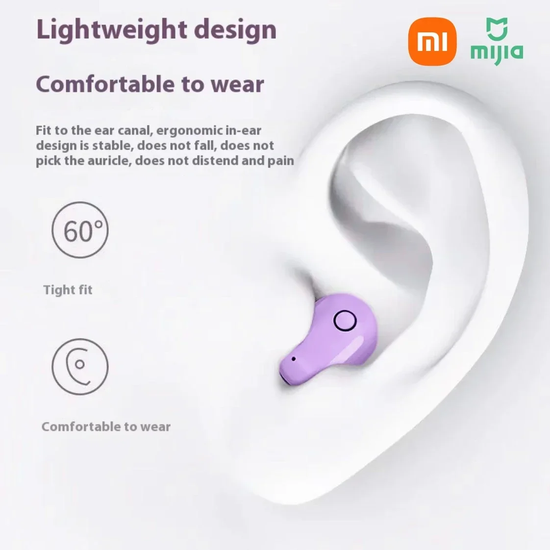 Xiaomi H15 Earphone Bluetooth Nirkabel HIFI Tahan Air Pengurang Kebisingan Tampilan Digital Earphone Bluetooth untuk Berlari