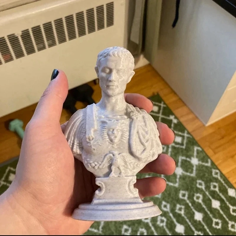 

Подставка для карандашей, бюст Цезаря, статуя, держатель для ручек, держатель для карандашей, смола для настольных органайзеров и аксессуаров