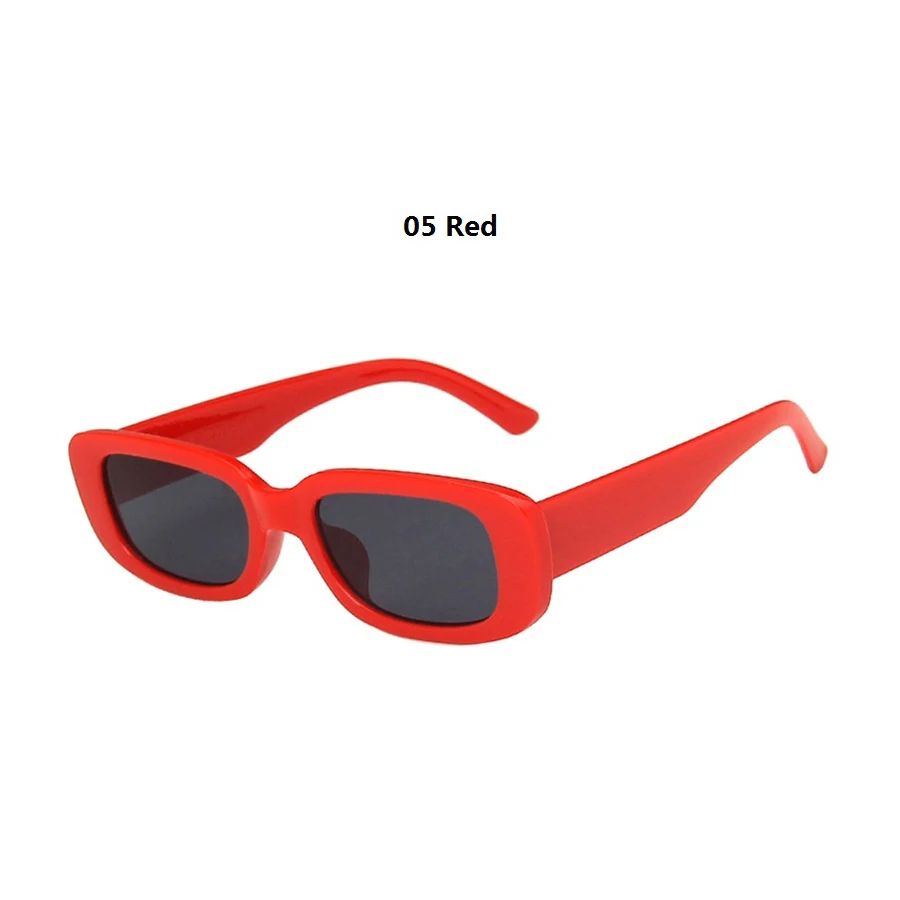 28PCS Kleine Rechteck Muster Sonnenbrille Für Frauen Vintage Marke Designer Quadrat Sonnenbrille Weiblichen Brillen Anti-glare UV400 – Detail 20