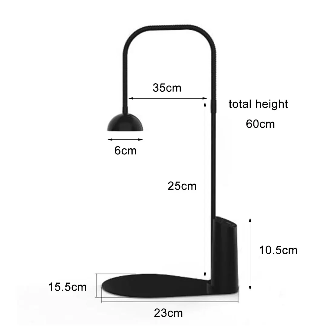 ضوء LED قابل لإعادة الشحن مع قاعدة مؤقت 4/6/8H، مصباح منظر طبيعي عصاري قابل للتعديل بارتفاع USB قابل لإعادة الشحن للمكتب المنزلي