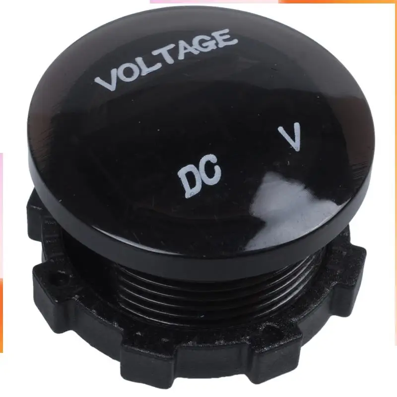 A92Z 10X 12V-24V DC Voltmeter Auto Monitor Motorrad LED Rot Wasserdicht Voltmeter Schwarz