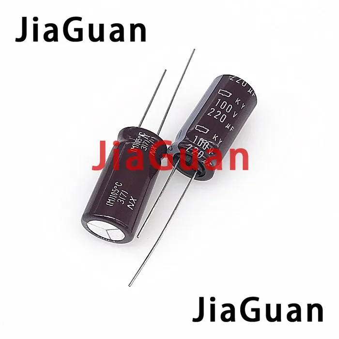 20pcs NEW CHEMI-CON 220uf/100v NIPPON KY 100V220UF 12.5x25MM electrolytic Capacitor 220UF 100V NCC ky 100v 220uf