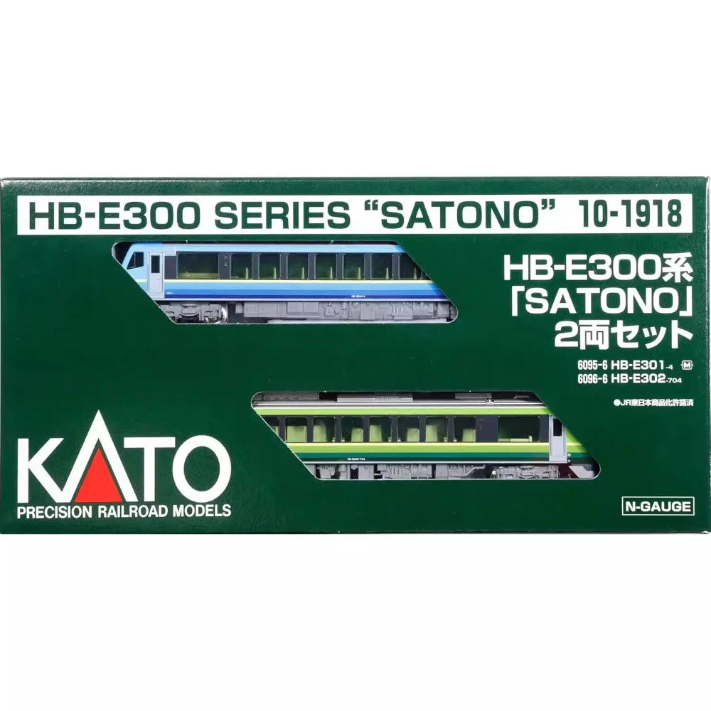 KATO N Scale 1/160 Model Train HB-300 Series Diesel-electric Hybrid Train 2-car Set 10-1918 Train Set Boys' Toy Gift