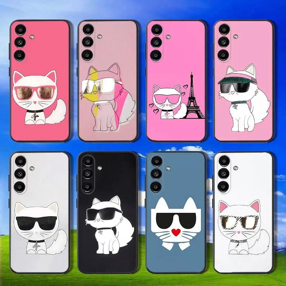 

Phone Case For Samsung Galaxy A13,A21s,A22,A31,A32,A52,A53,A71,A80,Fashion COOL Cats Soft Black Shell