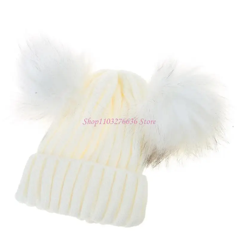 

R6FD милая шапочка с помпонами, дышащая детская шапка-капот для младенцев 1-6 лет