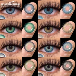 EYESHARE 1pair Colored Contact Lenses for Eyes Blue Eye Lenses Brown Lenses Gray Pupils Lens Yearly Cosmetic Green Eye Contacts