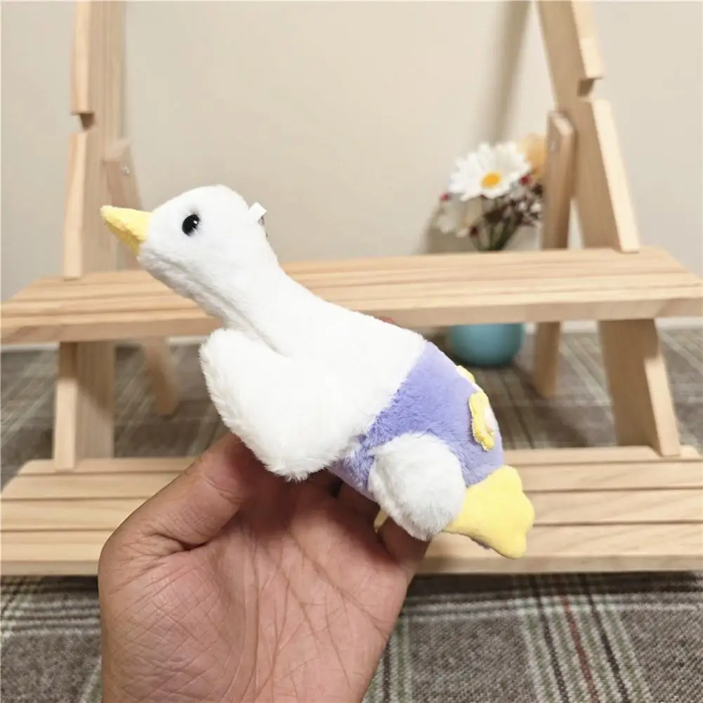 PP Cotton  Fashion Goose Plush Toy Key Chain Accessories Fully Filled Goose Plush Toy Plushies   Birthday Gift