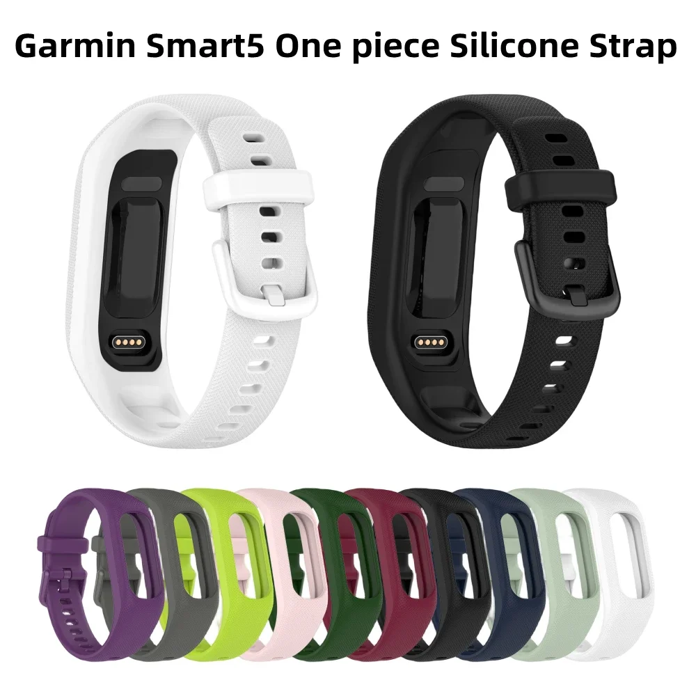 For Garmin Smart 5 Sillicone Wristband Strap For Garmin Vivosmart 5 Fitness Tracker Smart5 Replacement Band Bracelet