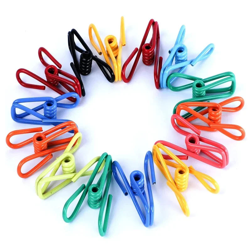 

10Pcs Assorted Chip Bag Clips Multipurpose Clothes Pins Colorful Sealing Food Paper Holder Clip for Clothesline Laundry Hanging