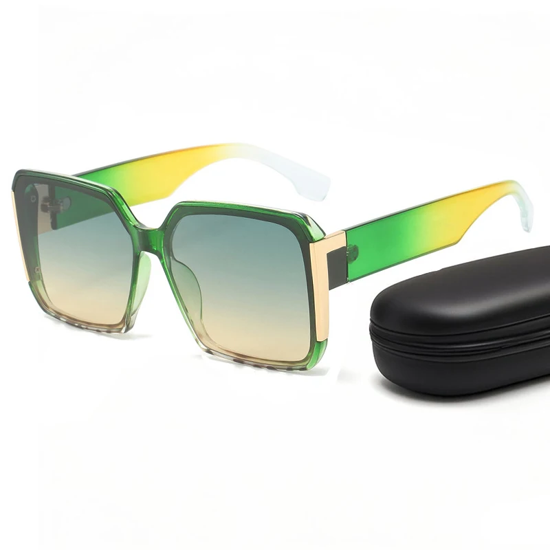 

Big Square Colorful Sunglasses For Men Women Fashion Trend Vintage Classic Outdoor Sports Green Sun Glasses Unisex Eyewear 2025