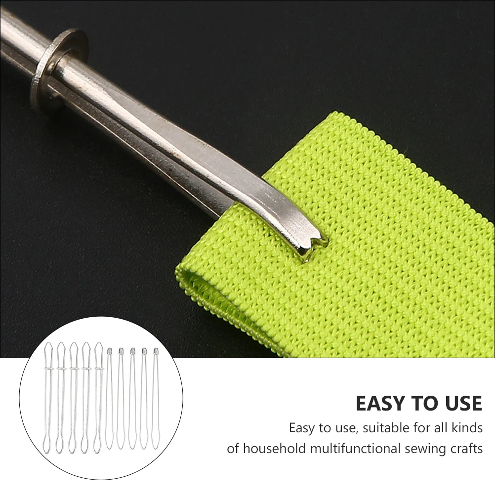 

10pcs Loop Threader Drawstring Craft Threading Device Household Sewing Accessory Thread Inserting Diy Knitting Tool Threading