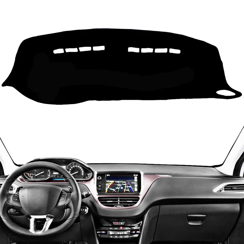 

For Peugeot 208 2008 2013-2015 2016 2017 2018 2019 Car Dashboard Cover Mat Pad Dashmat Sunshield Dash Protect Carpet Accessories