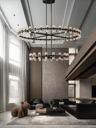 2024 Villa Duplex Black Brass Crystal Chandeliers Luxury Home Decoration Large Hanglamp for High Ceiiling Appliance Lustres