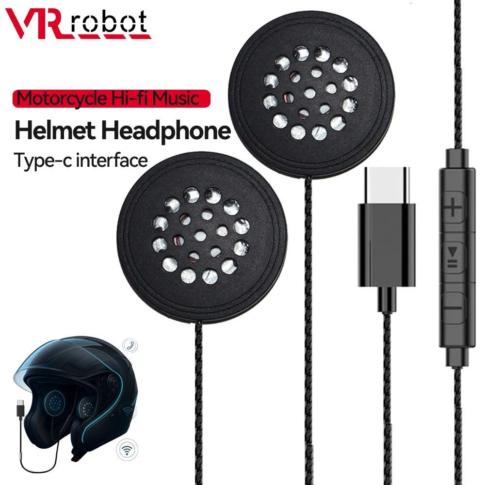 

VR робот мотоцикл Type-c проводные наушники шлем стерео наушники с регулятором громкости микрофон проводные наушники для Samsung iPhone 15