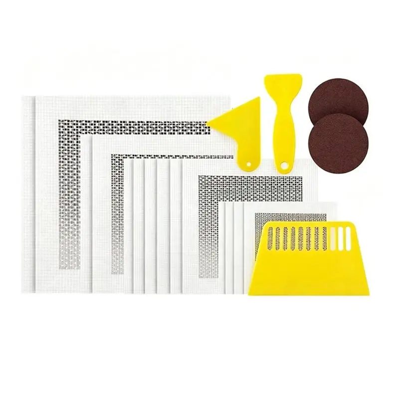 B23B Aluminum Drywall For Quick Fix Plaster, 19 PCS Wall Repair Patch Kit For Small& Large Holes