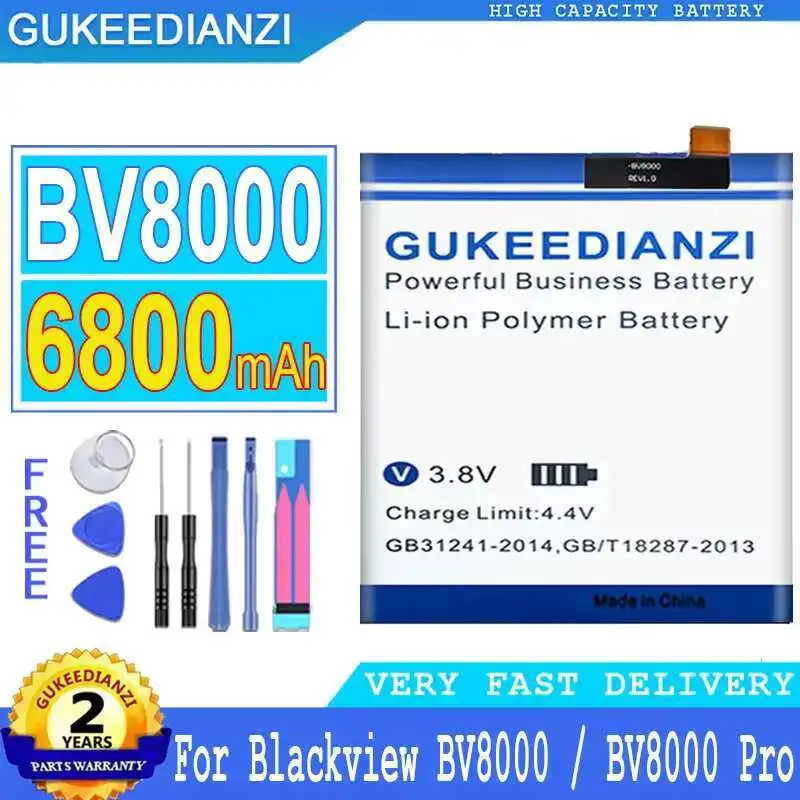 

For Blackview BV8000 Pro 6800Mah Long Lasting Mobile Phone Battery Lightweight