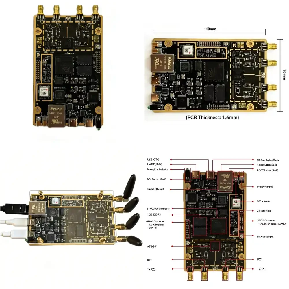 

SDR Software Radio E310 AD9361 ZYNQ7020 Pluto UHD B210