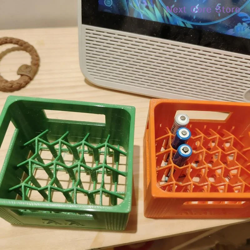 

1Pcs 3D Printed AAA/AA Battery Storage Box 30/20 Compartments Large Capacity Durable Plastic Organizer For Home Decoration