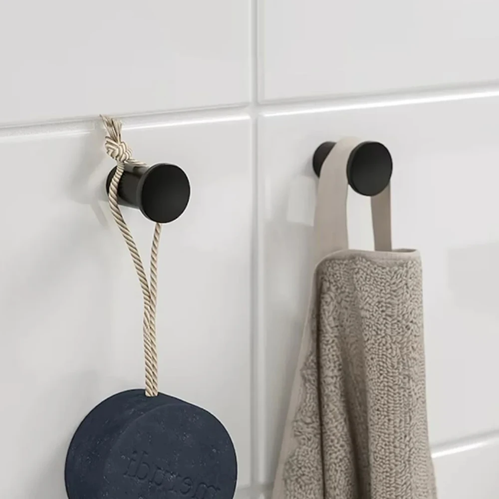 Stainless Steel Coat Hook with Screw Wall Mounted Robe Towel Hook Cylindrical Key Bag Hangers Coat Rack Bathroom Kitchen Storage view 6