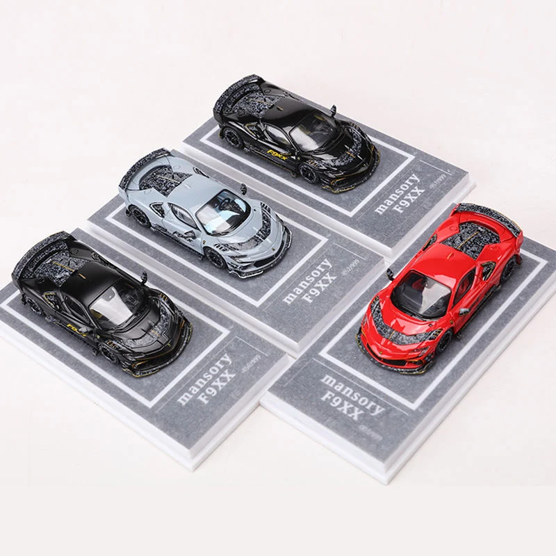 2025 New MJ 1:64 Black F9XX Racing Sports alloy Model Diecast simulation Metal Car Child Collection toy Ornaments