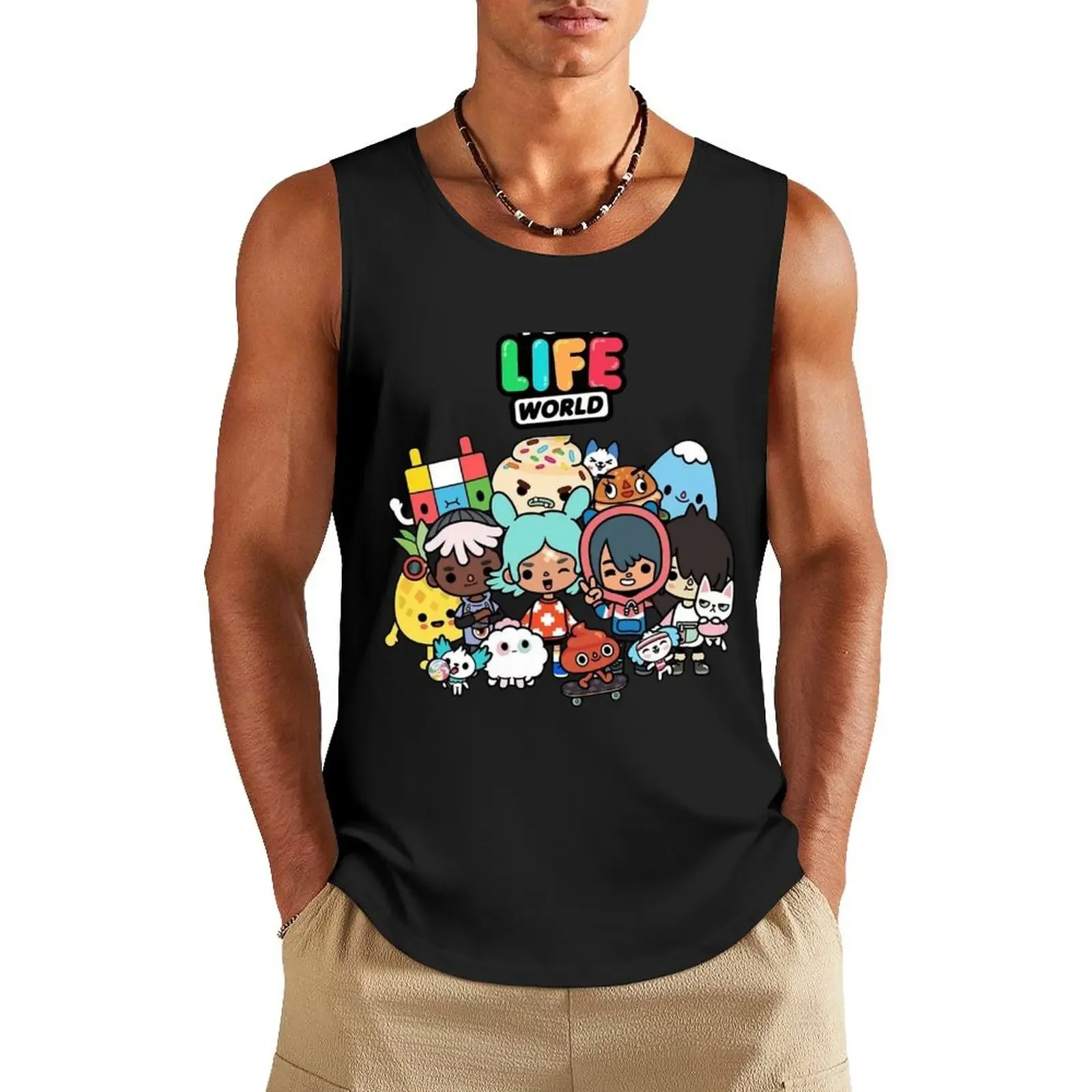 

Toca Boca Characters - tpcaboca fun Tank Top Sportswear for men Men's t-shirt sleeveless