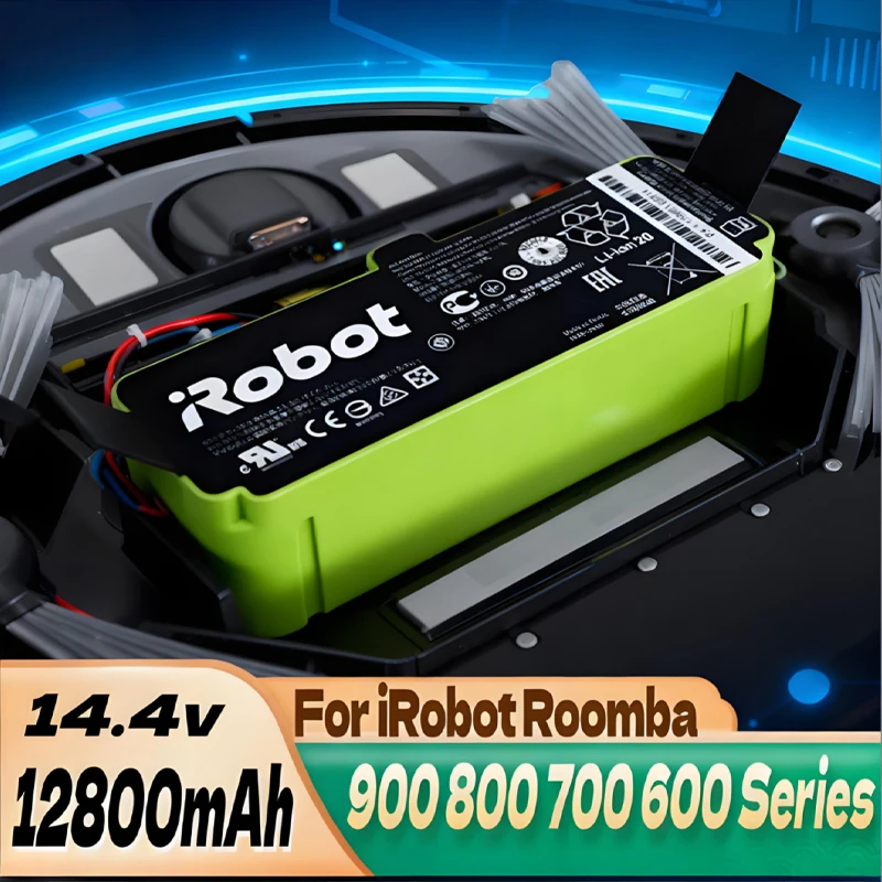 

NEW Original replacement battery 12800mAh For iRobot Roomba 600 700 800 900 Series Vacuum Cleaner iRobot roomba 670 775 891 Part