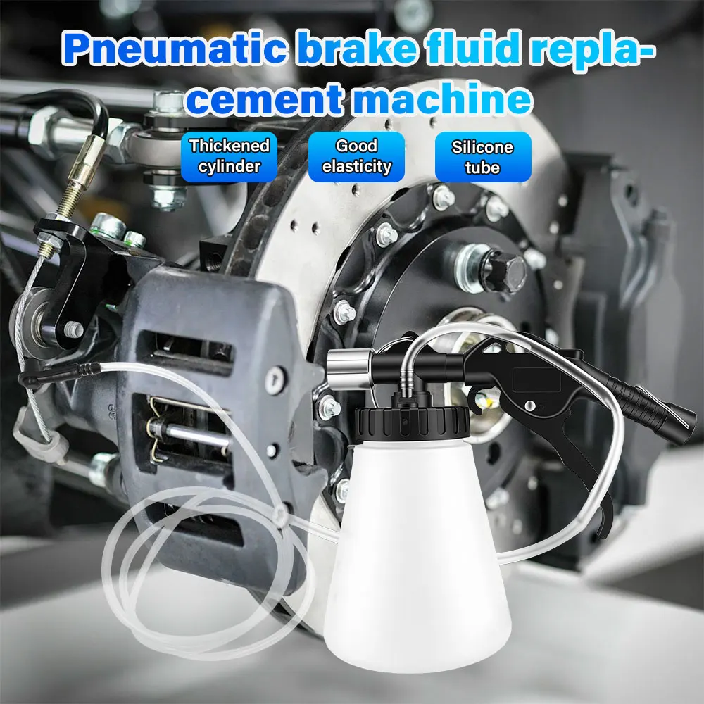 

1L 0.75L Dual Oil Pot Brake Oil Replacement Tool Oil Pot Automotive Brake Fluid Injector Pneumatic Brake Oil Replacement Machine