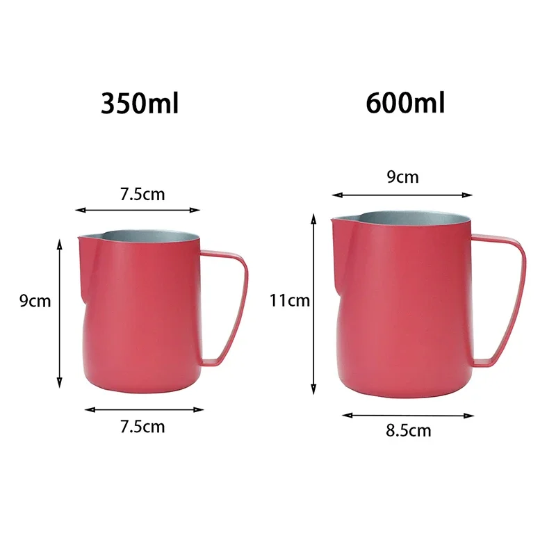 Milk Jug 600ML Stainless Steel Frothing Pitcher Pull Flower Cup Coffee Milk Frother Latte Art Milk Foam Tool Coffeware