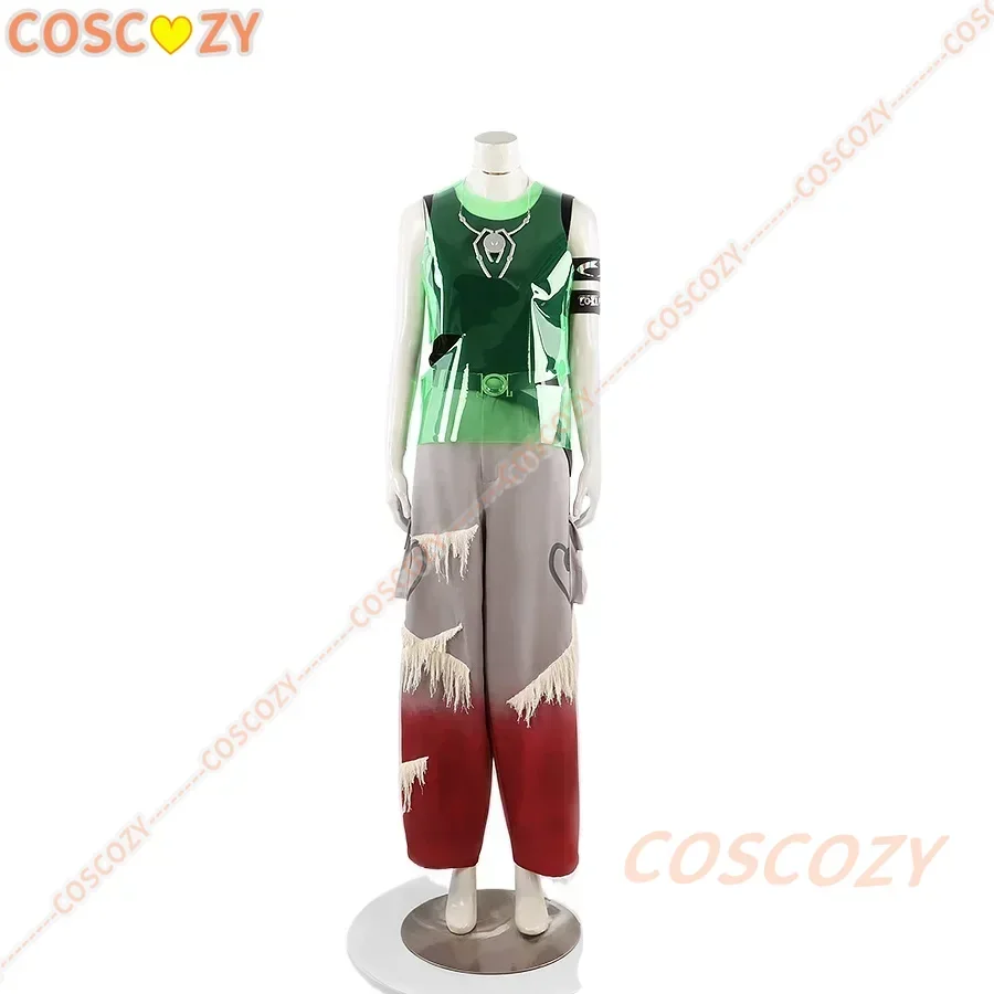 Cosplay Alien Stage R7 Till Costume Wig Top Pants Ring Choker Ear Studs Tattoo Stickers Prop Set Christmas Role Playing Suits