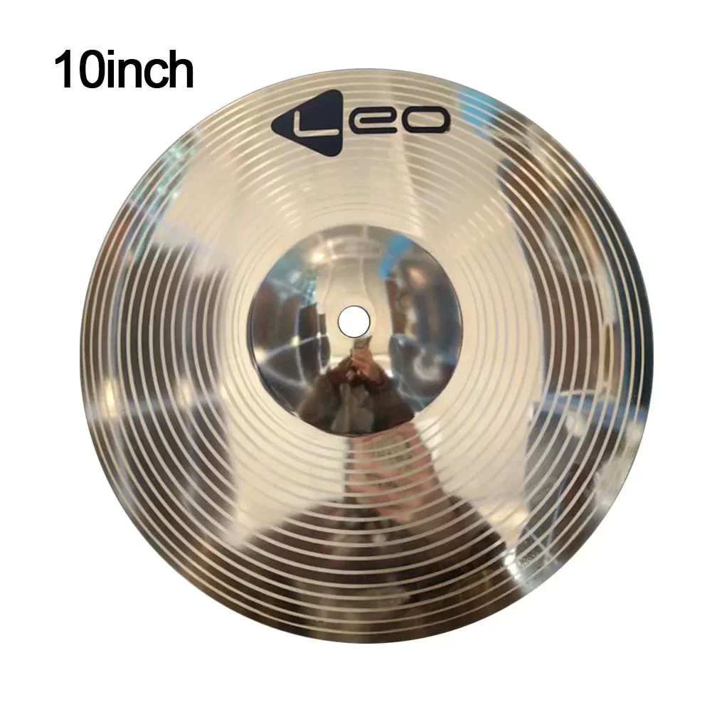 8 10 Inch Drum Brass Cymbals Percussion Splash Crash Hi-Hat Jazz Drum Cymbal Musical Instrument Accessories Golden Brass