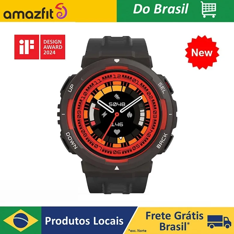 Original Amazfit Active Edge Bold Dual-color Design 46mm Smartwatch 130+ Sports Modes Smart Watch For Android IOS Phone