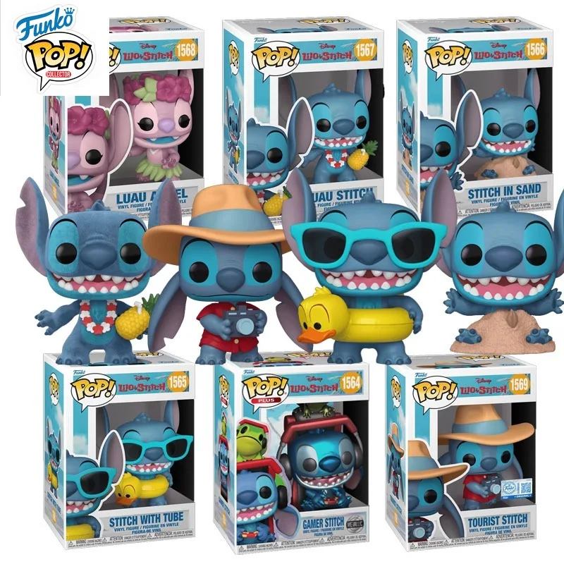 

Funko POP Original Lilo & Stitch Anime Figure Gamer Stitch Angel Hawaii Action Figure Toys for Boys Girls Kids Gift