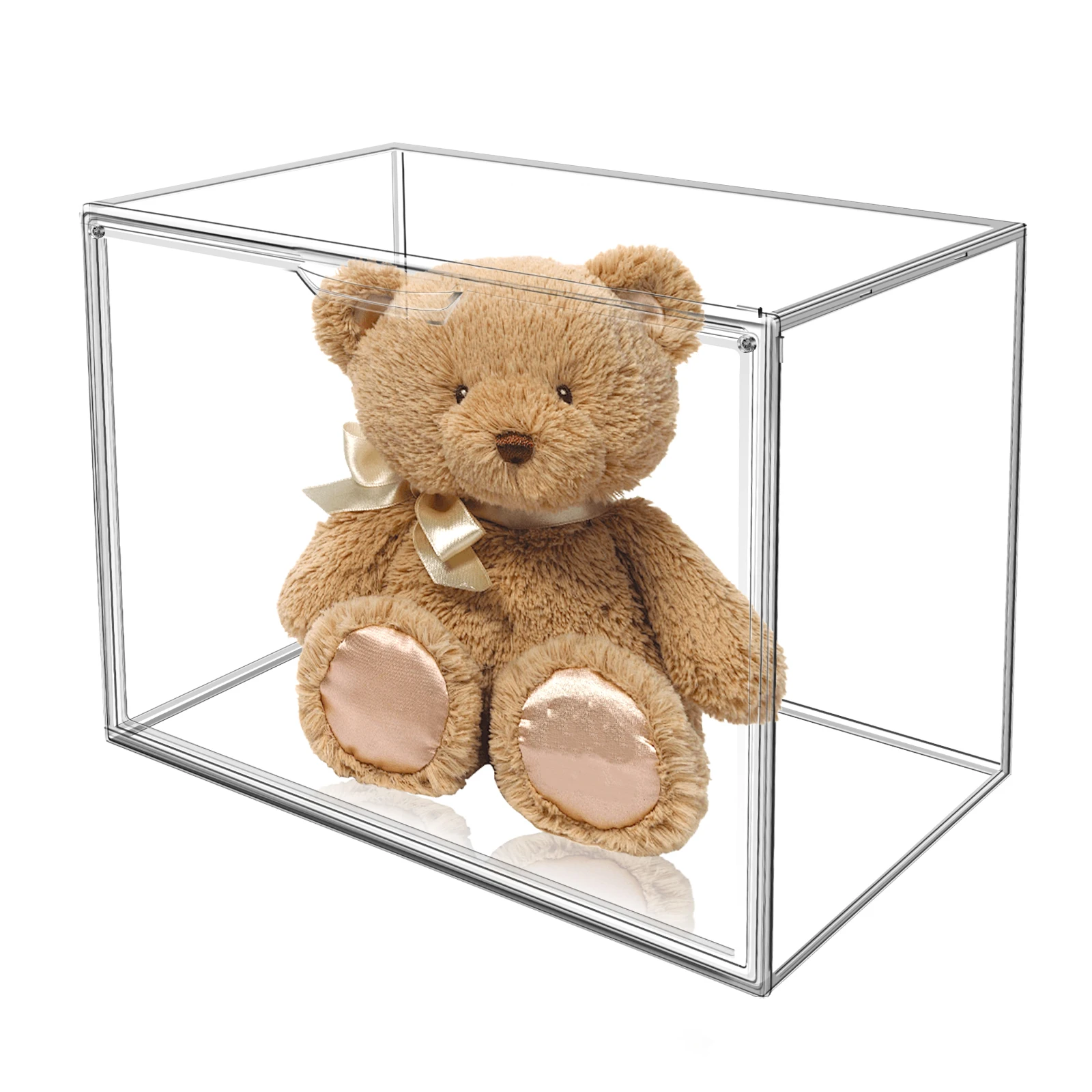Blind Box Lagerung Display Transparent Staubdicht Puppe Spielzeug Vitrine Figur Organizer Schrank 40 cm Baumwolle Puppe Regal