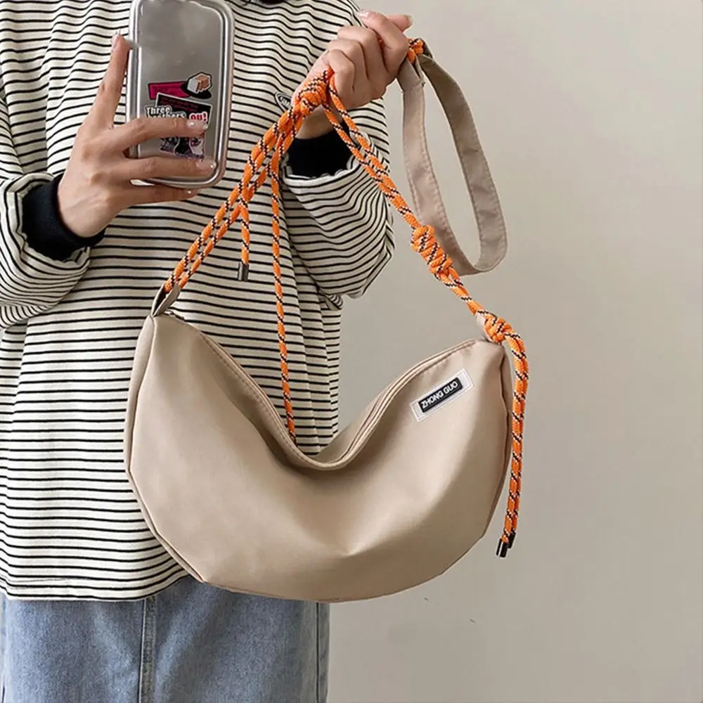 

Simple Nylon Rope Nylon Crossbody Bag Solid Color Fashion Shoulder Bag Casual Multifunctional Messenger Bag Women