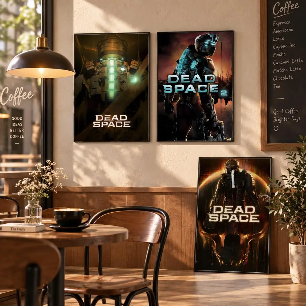 D-Dead Space Poster Stickers Painting Mural HD Wall Decals for Bedroom Living Room Home Self-Adhesive Decor Gift