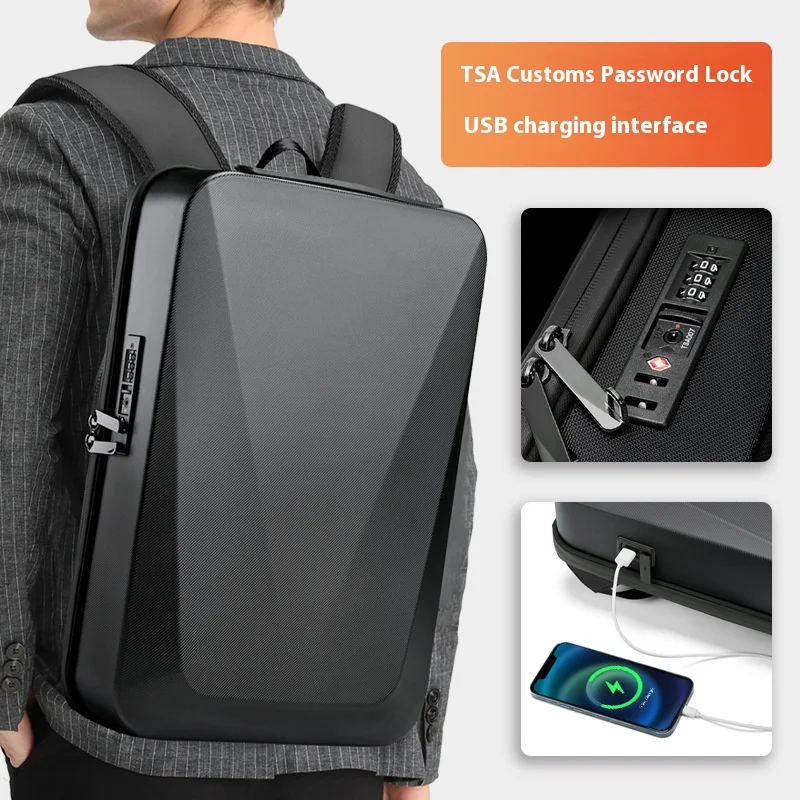 

for Man Travel Digital Backpack 16 inch Business Anti theft Laptop Backpack EVA hard shell USB charg Waterproof Backpack