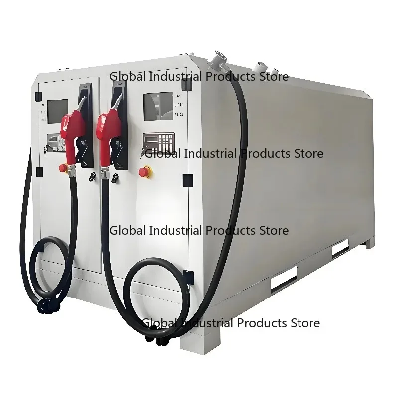 Mini Mobile Fuel Station Dispenser 3000-6000 Liter Carbon Steel Container with Pump And Hoses 1 Year Included