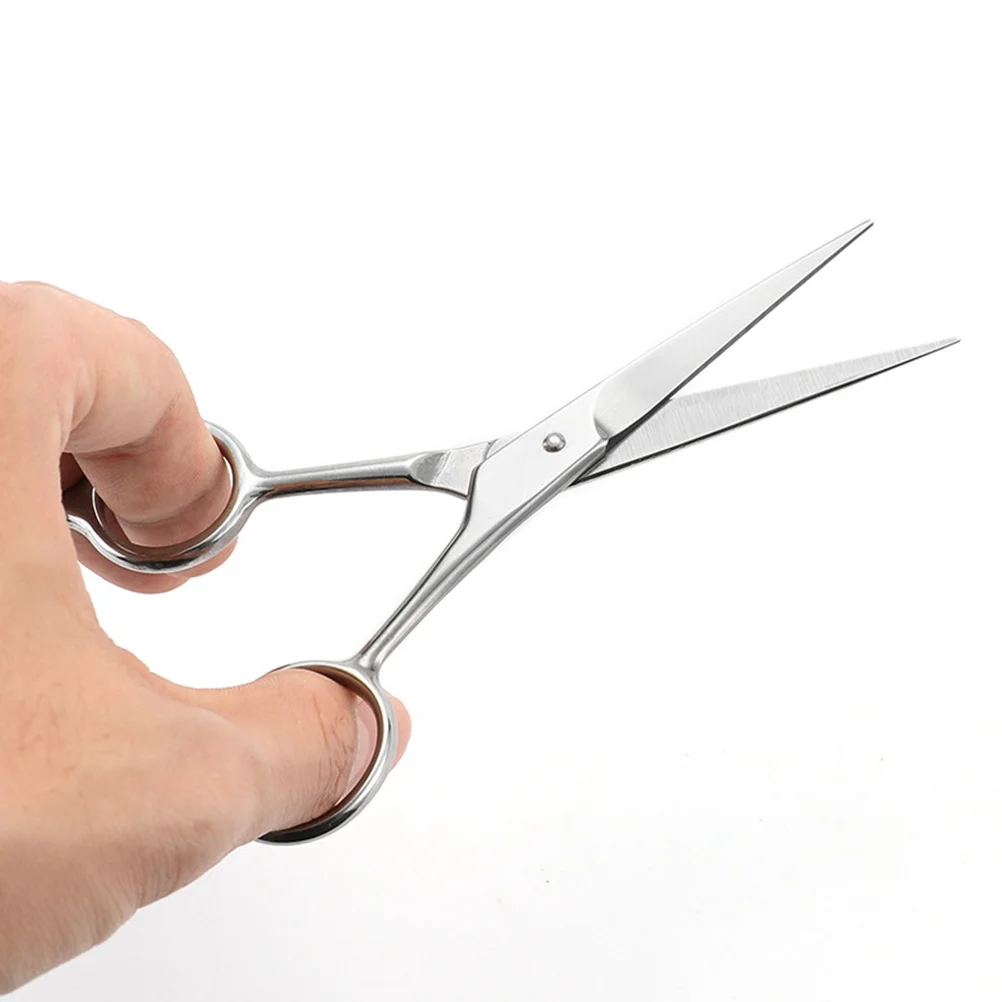 

Beard Scissors Men's Grooming Kit Essential Stainless Steel Sharp Blade Tidy Up Beard and Mustache Fast Convenient Compact