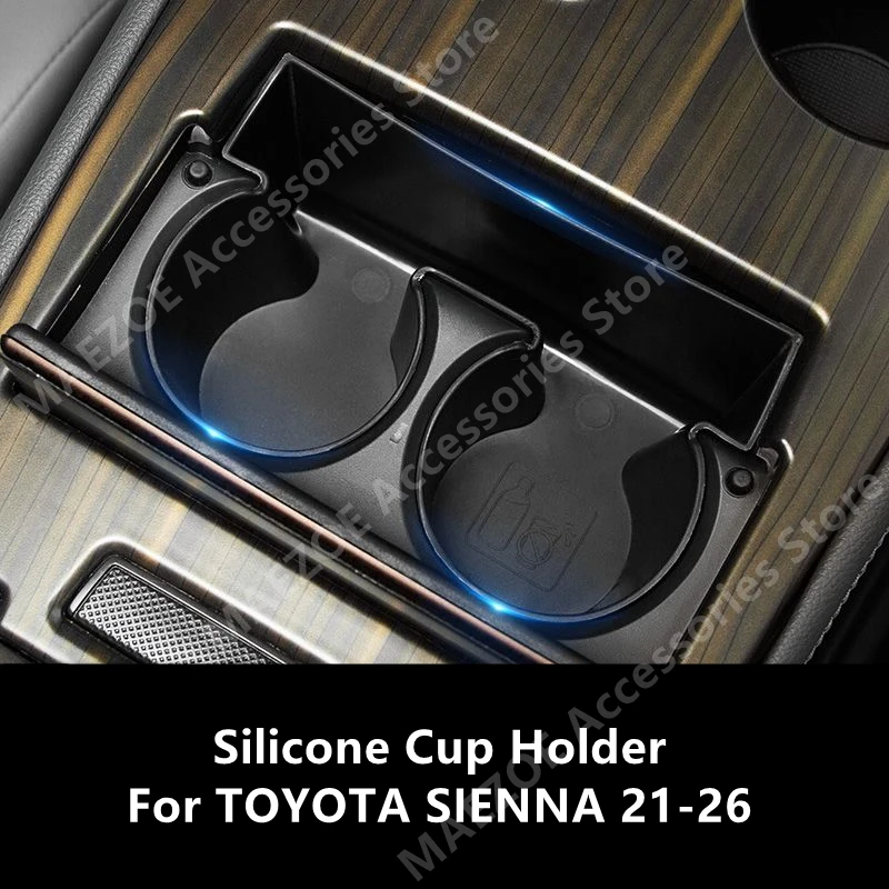 

For TOYOTA SIENNA 21-26 Silicone Cup Holder,Car Interior Decoration Modification Accessories Refit
