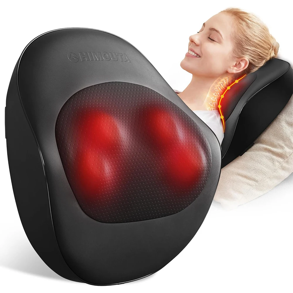 

Electric Neck Massager Pillow, Neck&Shoulder Massager with Heat, Portable 3D Kneading for Shoulder, Leg&Calf Muscle Pain Relief