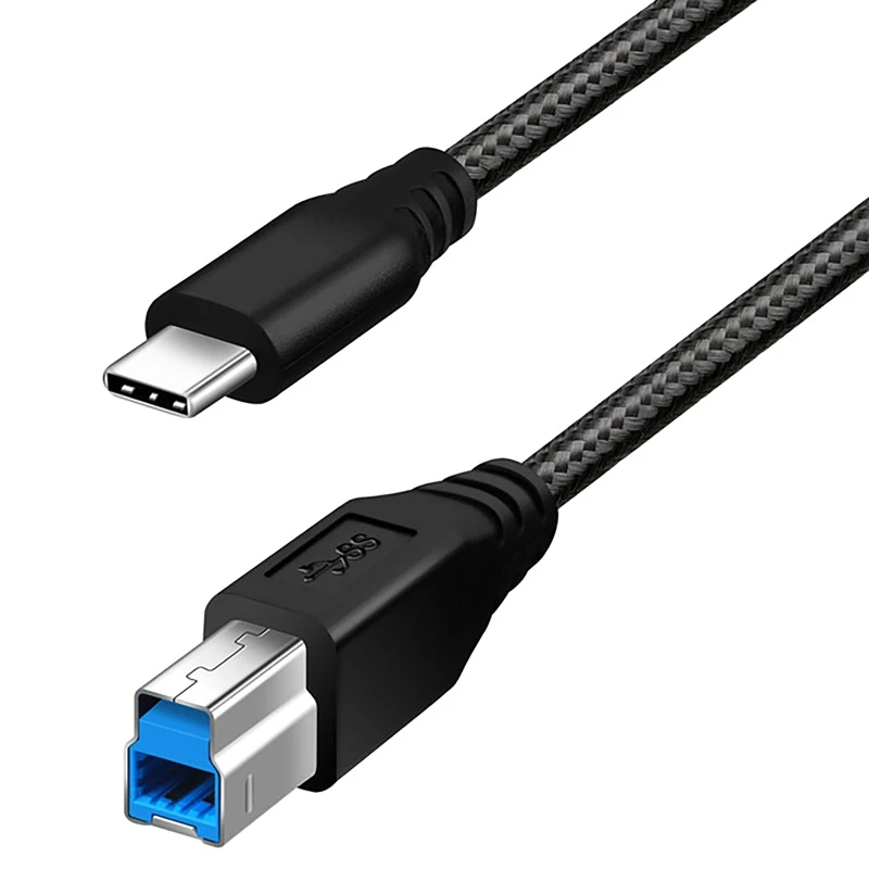 Type-C USB Printer Cable Type C To USB-B 3.0 5Gb Fast Speed Cord for MacBooks Computer PC Laptop Scanner USB Printer