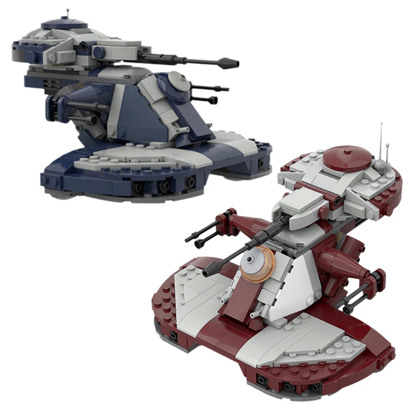 MOC-53017 Ruimteoorlogen Aanvalsvoertuig Bouwsteen Set Militaire Aanval Tank Aat Model Diy Kids Puzzel Speelgoed Verjaardagscadeau 358 Stuks