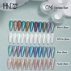 HNDO Aurora Moonlight White Chrome Powder for Nail Art Professional DIY Manicure Nails Decor CM Series All 11 Colors Wholesale