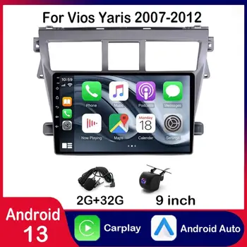 9palcový autorádio s GPS navigací kompatibilní s Vios Yaris 2007-12 Android 13 10 nejlepší prodej Rádio s Androidem pro Toyota Yaris - №6