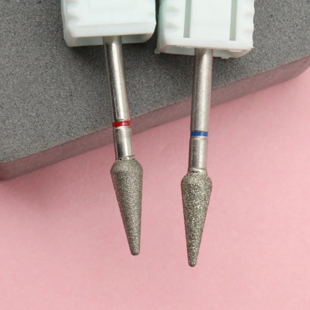 1/2 Stück Diamant-Nagelbohrer zur Nagelhautentfernung, Taschenreinigungsbit, professionelles Nagelwerkzeug