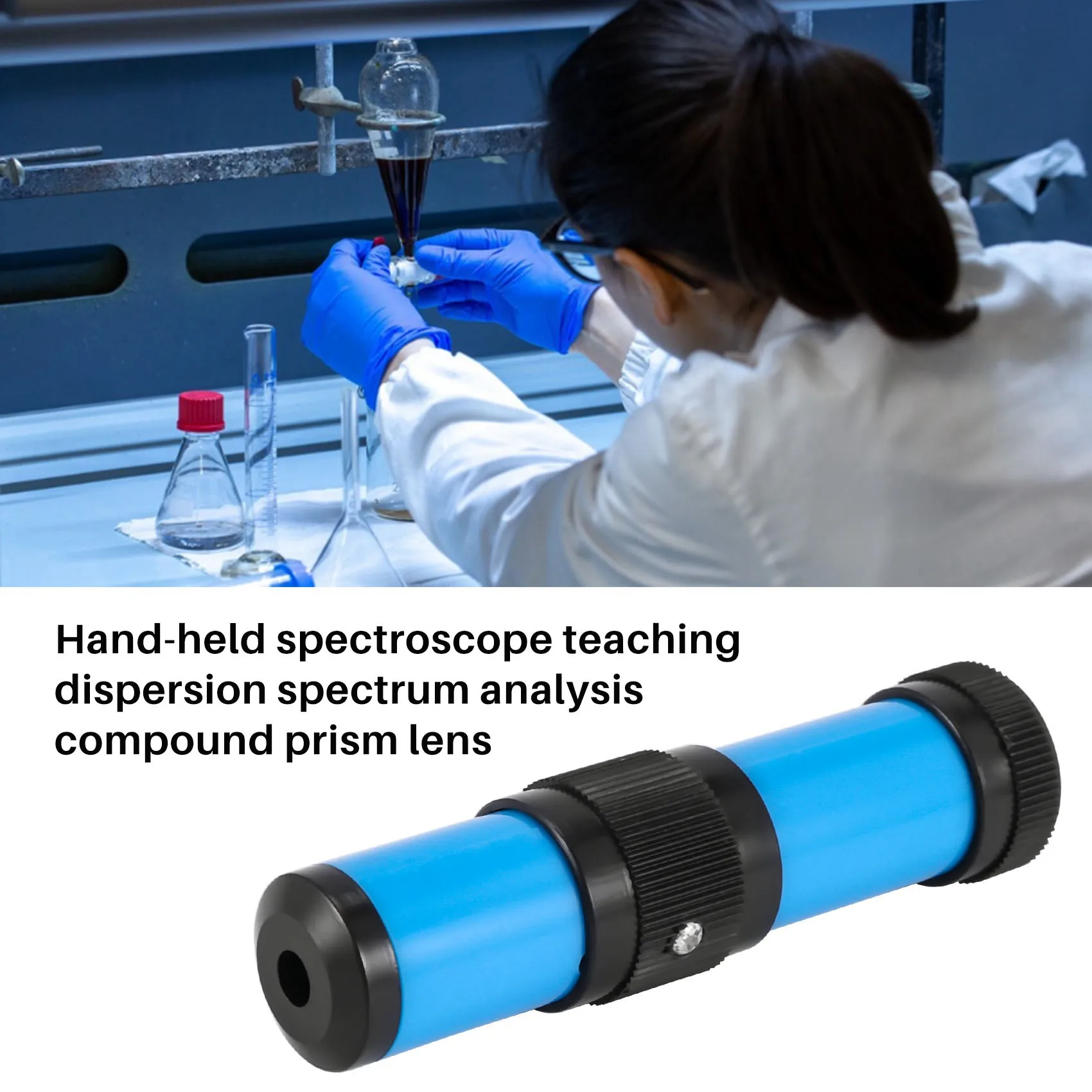 1Pc Handheld Spectroscope Light Emission Spectroscopy Spectrum Physics Science Hobby